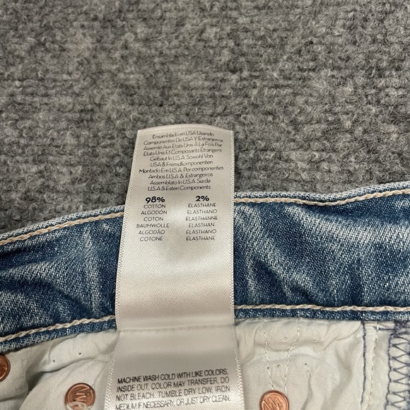 Mother Superior The Tomcat Women's Jeans Distressed Washed Blue Denim Sz 28 - Picture 14 of 15